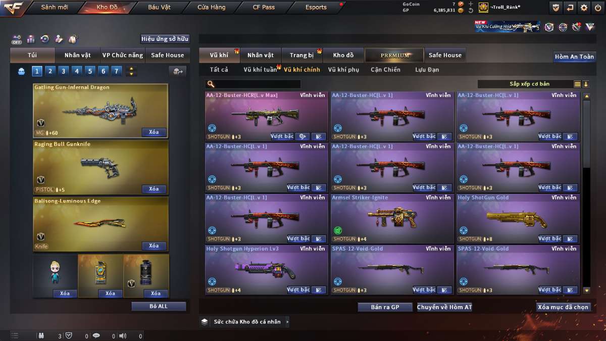 shop acc cf uy tin gia re